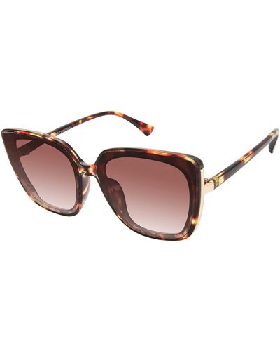 Vince Camuto Vc964 Oversized 100% Uv Protective Cat Eye Sunglasses. Luxe Gifts For Her - Black
