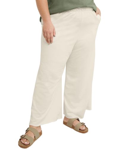 Hanes Originals French Terry Wide Leg - Natural