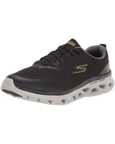 Skechers Gorun Glide-step Flex-athletic Workout Running Walking Shoes With Air Cooled Foam Sneaker - Black