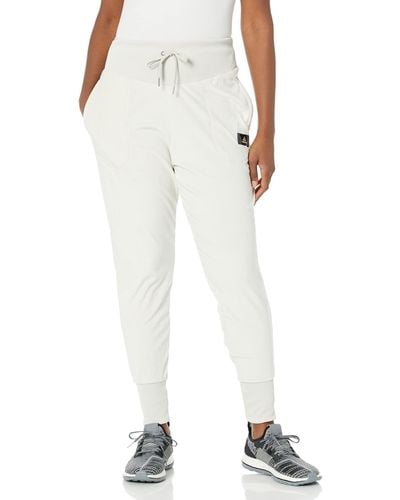 adidas Holidayz Cozy Velour Sweatpants - White