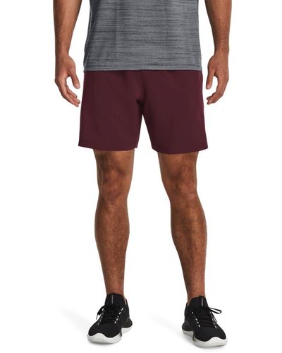 Under Armour S Woven 7-inch Shorts, - Red