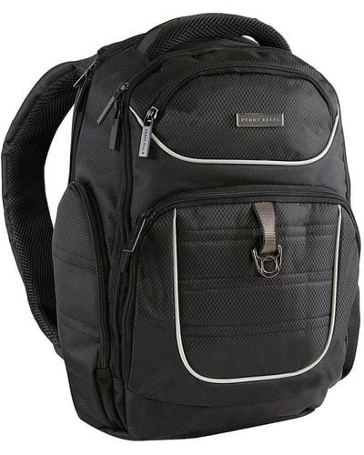 Perry Ellis P13 Business Laptop Backpack With Tablet Pocket - Black