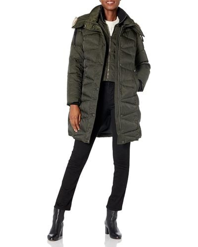 Andrew Marc Marc New York By Fitted Down Coat - Black