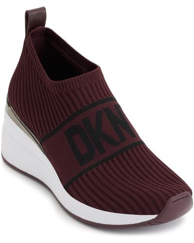 DKNY Athletic Everyday Phebe-slip On Wedge Sneaker - Purple