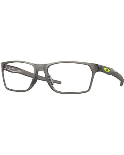 Oakley Ox8174f Hex Jector Low Bridge Fit Rectangular Prescription Eyewear Frames - Black