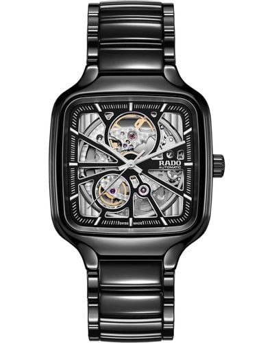 Rado True Square Swiss Automatic Watch - Black