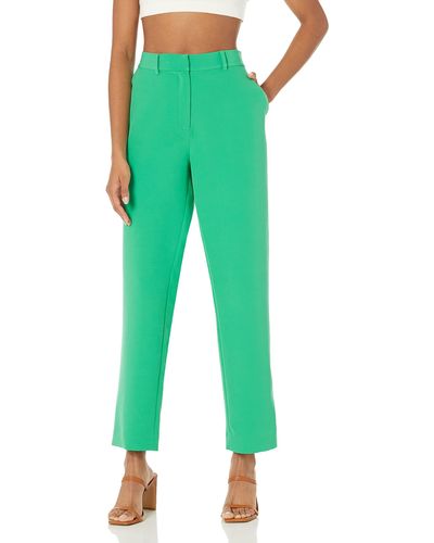 The Drop Abby Flat Front Pant - Green