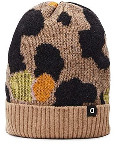 Desigual Leopard Cold Weather Hat - Brown