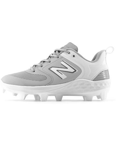 New Balance Fresh Foam Velo V3 Molded Fastpitch Softball Cleat Grey/white Medium 9.5 - Gray