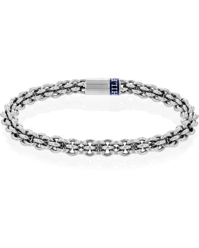 Tommy Hilfiger Stainless Steel Chain Bracelet | A Timeless Accent | Featuring Intertwined Chain Detail | Elevate Your Everyday Look|(model: - Black