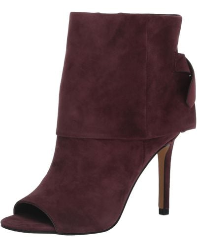Vince Camuto Amesha Open Toe Bootie Ankle Boot - Purple