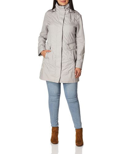 Cole Haan Womens Packable Hooded Rain With Bow Jacket - Multicolor