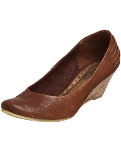 Seychelles Silver Spoon Leather Wedge,brown,6 M