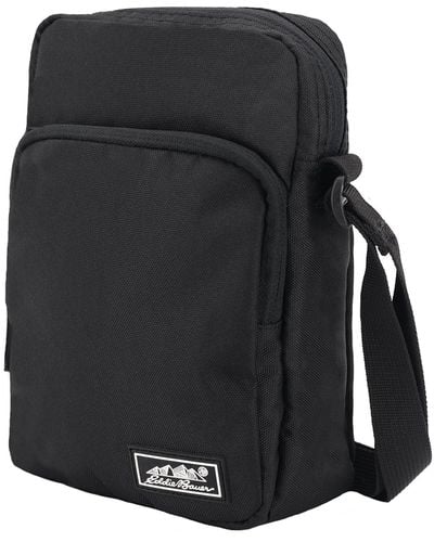 Eddie Bauer Jasper Crossbody Bag With Zippered Main Compartment And Adjustable Shoulder Strap - Black