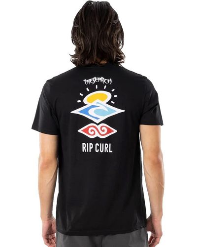 Rip Curl Search Icon Short Sleeve Tee Black Xl