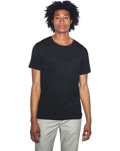 American Apparel Mix Modal Short Sleeve T-shirt - Black