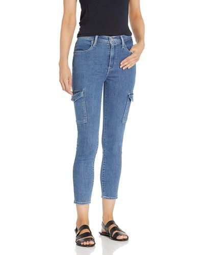 Levi's 721 Skinny Utility Ankle Jeans - Blue