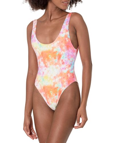 Guess Womens One Piece Swimsuit - Orange
