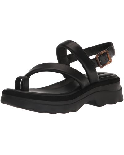 Vince S Santa Cruz Platform Sandal Black Leather 8.5 M