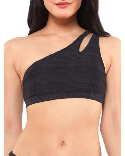 Jessica Simpson Mix & Match Solid Spring Bikini Swimsuit Separates - Black