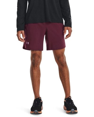 Under Armour Ua Launch Run 7 Shorts - Red