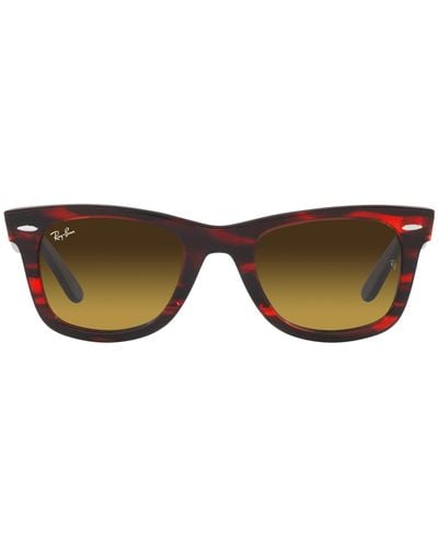 Ray-Ban Rb2140f Original Wayfarer Low Bridge Fit Square Sunglasses - Multicolor