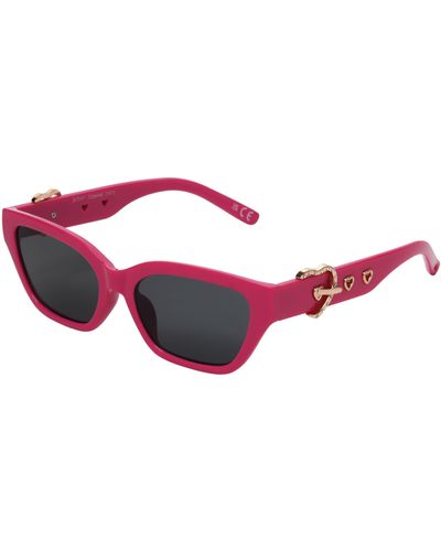 Betsey Johnson Over It Cateye Sunglasses - Red