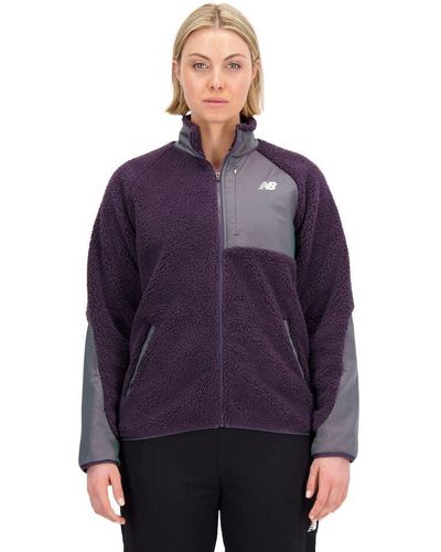New Balance Q Speed Sherpa Jacket - Purple