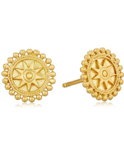 Satya Jewelry "new Classics" Limitless Gold Stud Earrings - Metallic