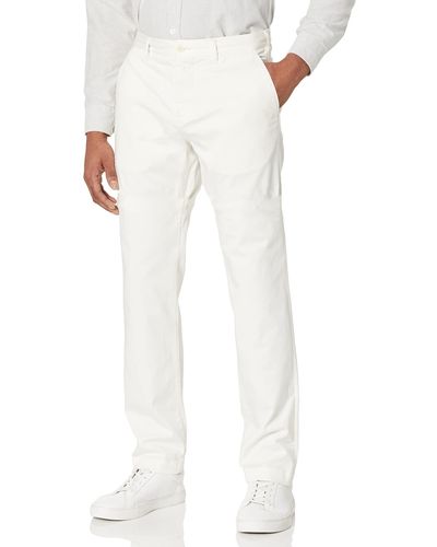 Lacoste Solid Slim Fit Chino Pant - White
