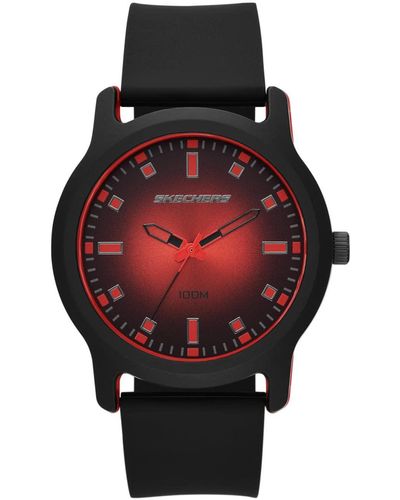 Skechers Ostrom Quartz Three-hand Analog Watch - Red