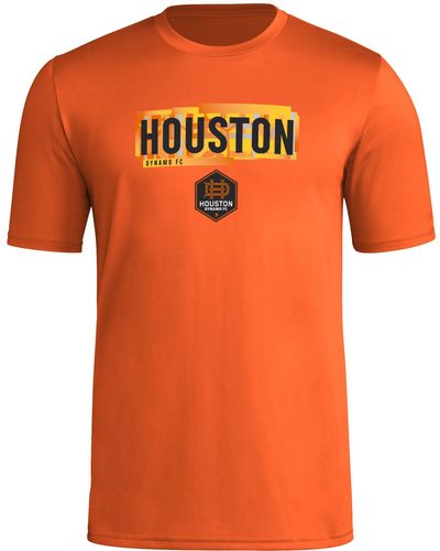 adidas Size Long Sleeve Pre-game T-shirt - Orange
