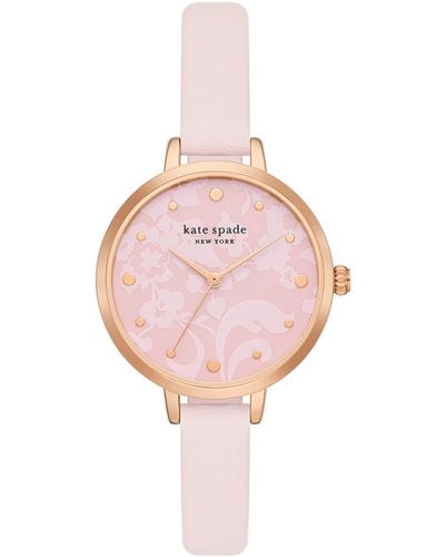 Kate Spade Metro Quartz Watch - Pink