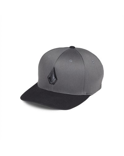 Volcom Full Stone Flexfit Stretch Hat - Gray