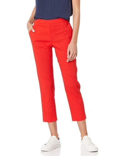 Theory Treeca Pull On Pant - Red