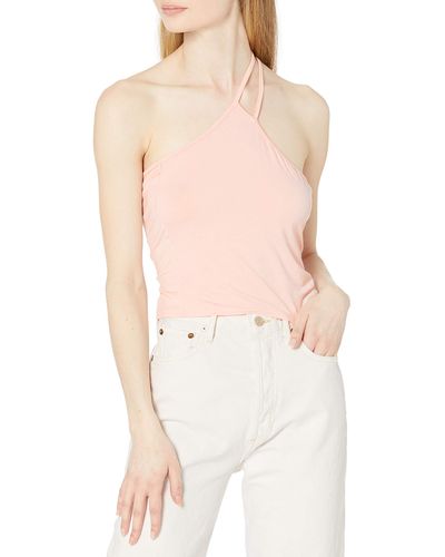 Kendall + Kylie Kendall + Kylie Crop Top With Asymmetric Straps - White
