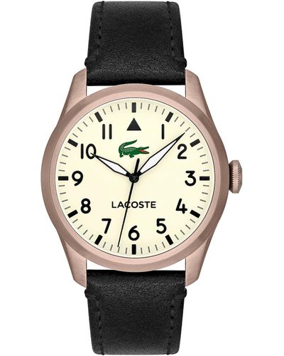 Lacoste Adventurer Collection For : A Modern Take On Vintage Aviator Timepieces - Black