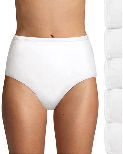 Hanes S High-waisted Panties Pack - White
