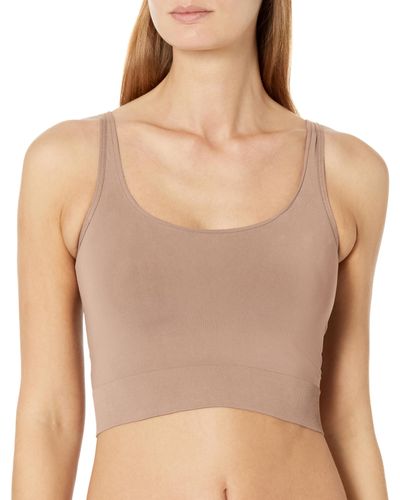 Maidenform M Smoothing Seamless Cropped Cami Shapewear - Natural