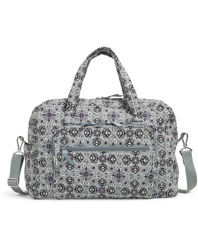 Vera Bradley Recycled Cotton Weekender Travel Bag - Gray