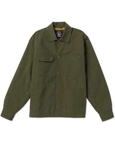 Volcom Larkin Overshirt Button Jacket - Green