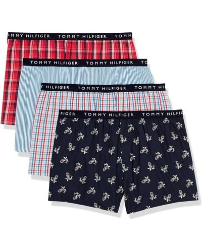 Tommy Hilfiger Cotton Classics 4-pack Woven Boxer - White
