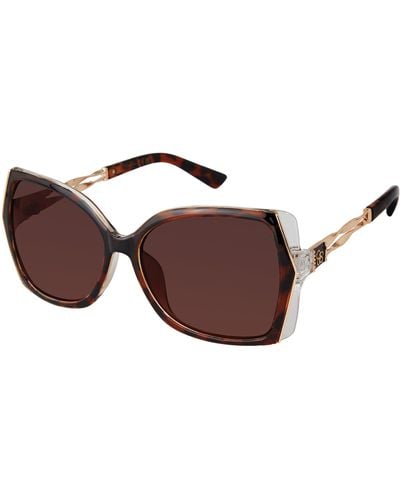 Jessica Simpson J6212 Retro Butterfly Sunglasses With 100% Uv400 Protection. Glam Gifts For Her - Black