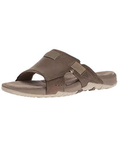 Merrell Terrant Slide Open Toe Sandals - Brown