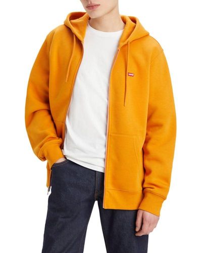 Levi's Core Zip Up Hoodie, - Orange