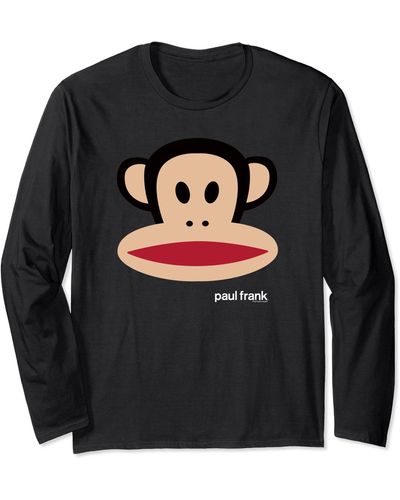 Paul Frank Julius Big Face Long Sleeve T-shirt - Black