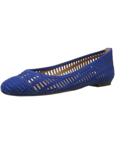 French Sole Quartz Ballet Flat - Blue