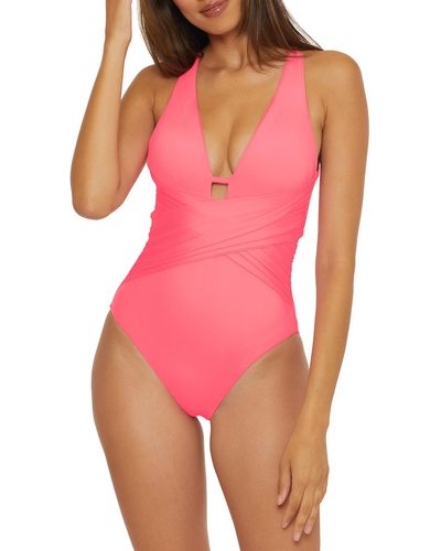 Trina Turk Standard Monaco One Piece Swimsuit - Pink