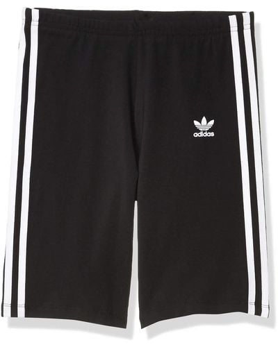 adidas Originals Unisex-youth Cycling Shorts Black/white X-small