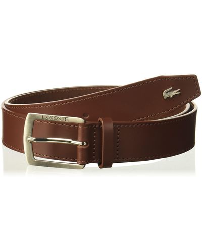Lacoste Thick Buckle Belt - Brown